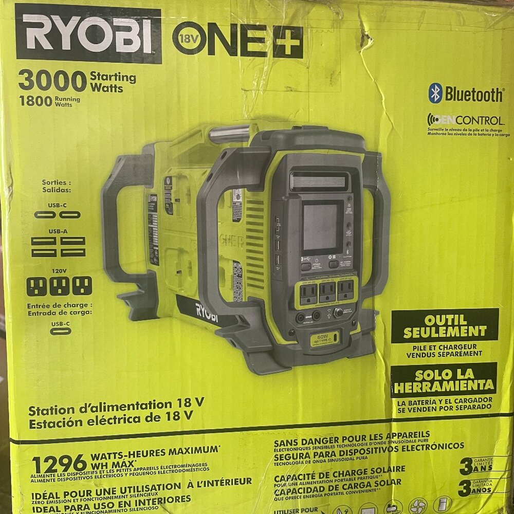 Ryobi 18V ONE+ Power Station Batteries NOT Included